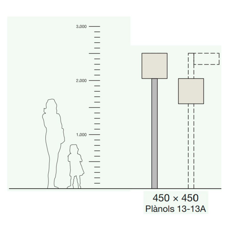 Cartell identificació dels espais naturals protegits